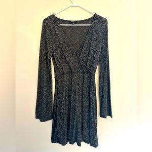 SUPER SOFT Express XS Charcoal Sweater Dress